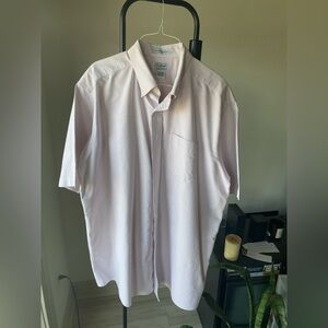 L.L. Bean Striped Short Sleeve Button Up